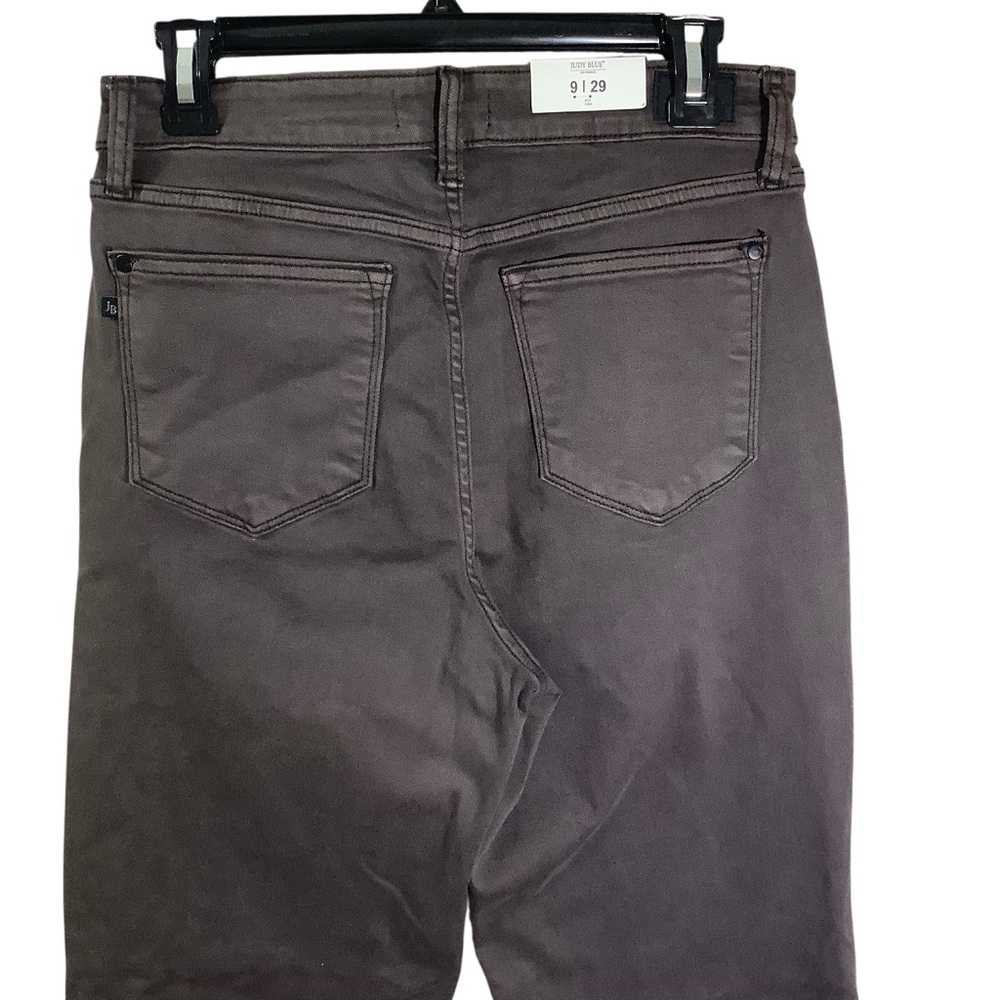 Judy Blue Dark Brown High Waist  Straight Fit Jeans - Picture 5 of 9